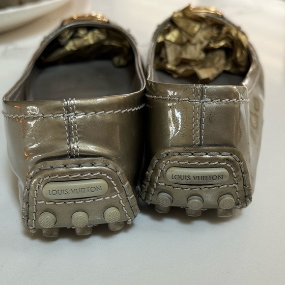 Ballerina flats size 38 in good shape by Louis Vuitton. Metallic bronze - Picture 2 of 7
